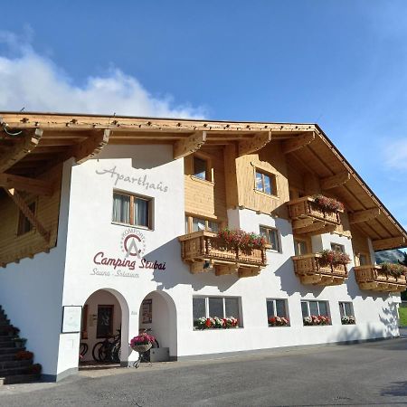 Apartament Aparthaus Camping Stubai Neustift im Stubaital Zewnętrze zdjęcie