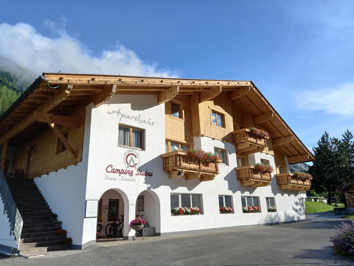 Apartament Aparthaus Camping Stubai Neustift im Stubaital Zewnętrze zdjęcie